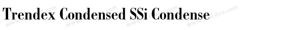 Trendex Condensed SSi Condensed字体转换